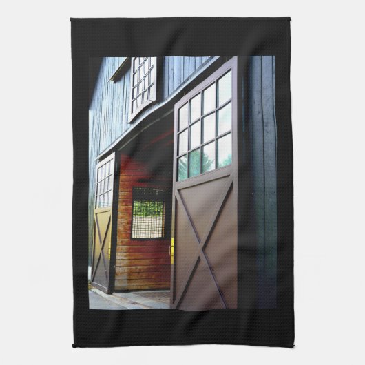 Schuurdeur perspectief theedoek (Verticaal)