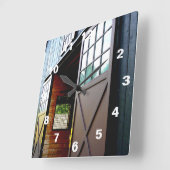 Schuurdeur perspectief vierkante klok (Hoek)