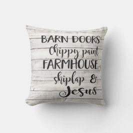 Schuurdeuren … en Jezus-kussen Kussen