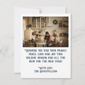 Schuurdeuren Foto Kerst Kaart Notitiekaartje (Achterkant)