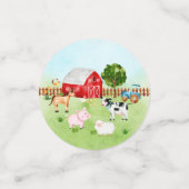 Schuurdieren Baby shower Confetti (Kleine voorkant)