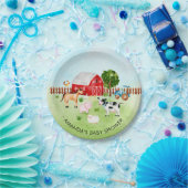 Schuurdieren Boerderijdieren Baby shower 7" Bord (Feest)