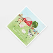 Schuurdieren Neutraal Baby shower papieren servett Servet (Hoek)