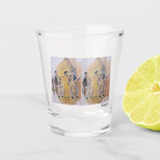 Schuurglas : De goede oude dag Shot Glas (Voorkant)