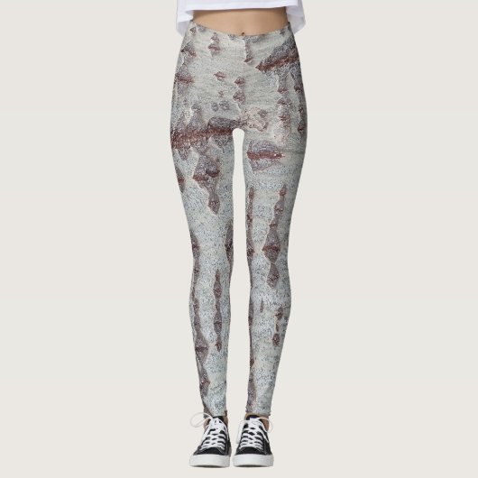 Schuurhouten patroon leggings (Voorkant)