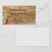 Schuurhouten patroon visitekaartje (Voorkant / Achterkant)