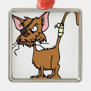 Schuurkat Metalen Ornament