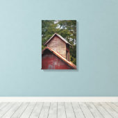 Schuurkoepel met vervaagde verf canvas afdruk (Insitu (Houten vloer))