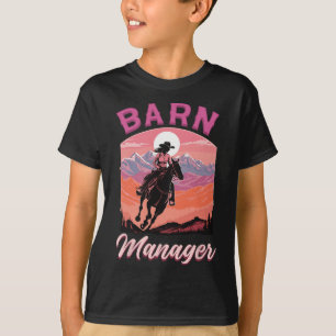 Schuurmanager I Paardensport Pony Paard Fan T-shirt