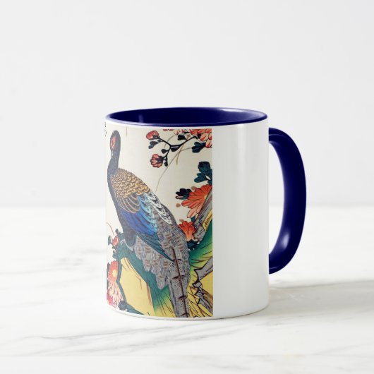 Schuurmiddel en chrysanthemum, Hiroshige, Ukiyo-e Mok (Voorkant rechts)