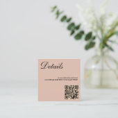 Schuurpaar QR Code Behuizing Kaart (Staand voorkant)