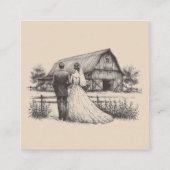 Schuurpaar QR Code Behuizing Kaart (Achterkant)