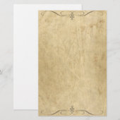 schuurpapier met decoratieve elementen briefpapier (Voorkant / Achterkant)