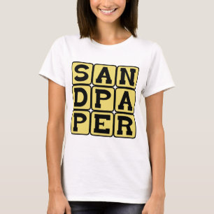 Schuurpapier, timmermansgereedschap t-shirt