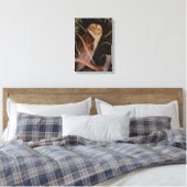 Schuuruil in pastel dierenschildering canvas afdruk (Insitu (Slaapkamer))