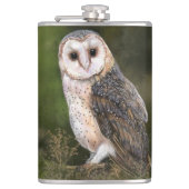 Schuuruil kolf heupfles (Voorkant)