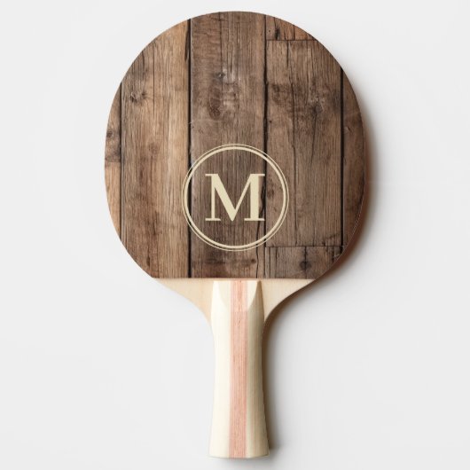 Schuurvloerplanken Monogram Tafeltennisbatje (Achterkant)