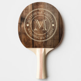 Schuurvloerplanken Trouw Monogram Hart Tafeltennisbatje