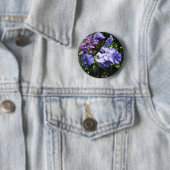 Schuwe Paarse Pansies Ronde Button 5,7 Cm (In situ)