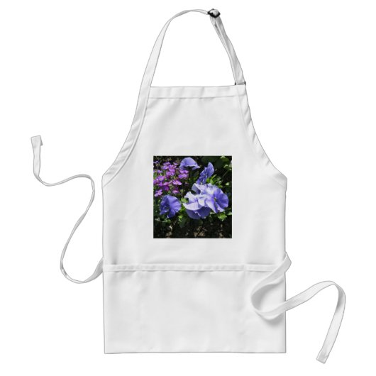 Schuwe Paarse Schort Pansies (Voorkant)