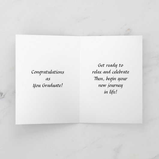 SCHUWER VAN MOM BIJ AFSTUDEREN KAART (Binnen)