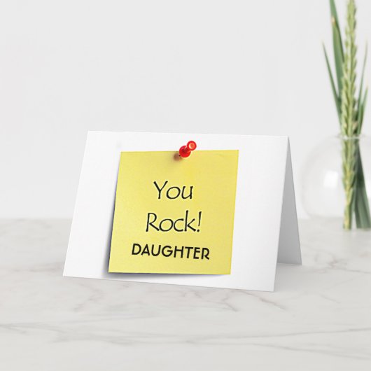 SCHUWTER-JE "ROCK" HOOP UW BIRTHDAGROCKS OOK KAART (Voorkant)