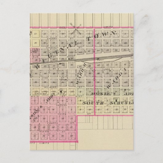 Schuyler en Leigh, Nebraska Briefkaart (Voorkant)