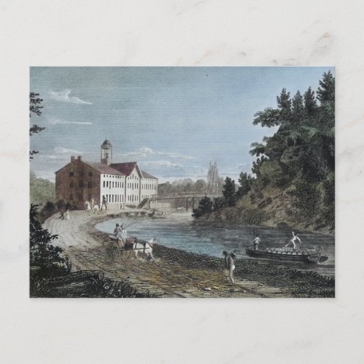 Schuylkill Canal bij Manayunk 1829  Briefkaart (Voorkant)