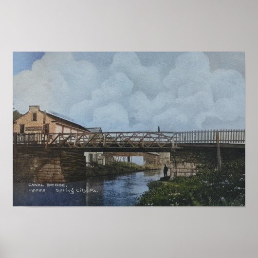 Schuylkill Canal Bridge Spring City PA Poster (Voorkant)