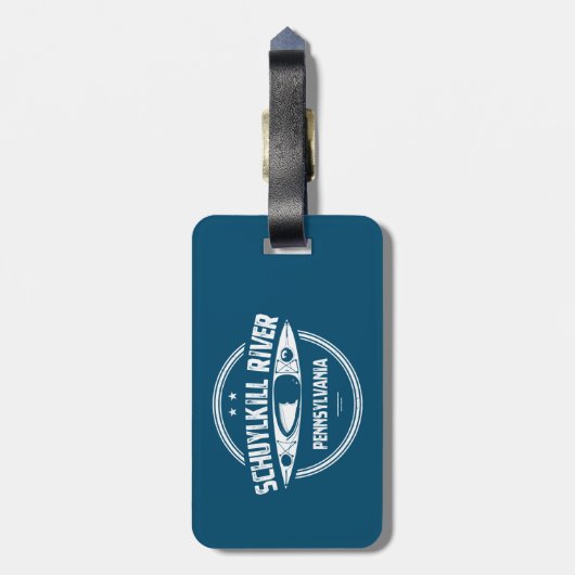 Schuylkill River, Pennsylvania Bagagelabel (Achterkant verticaal)