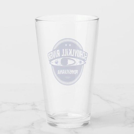 Schuylkill River, Pennsylvania Glas (Achterkant)