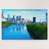 Schuylkill River Philadelphia. kerstcadeautjes Legpuzzel (Horizontaal)