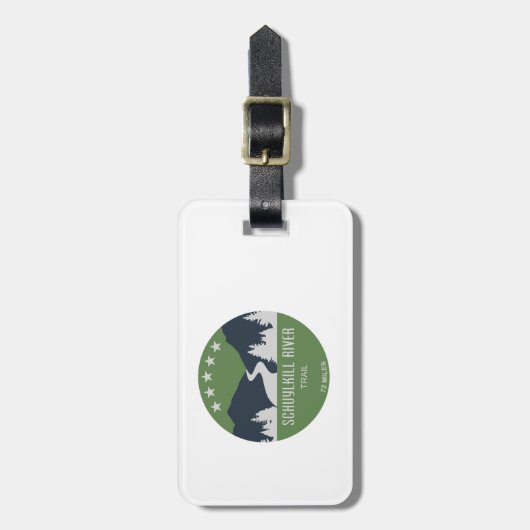 Schuylkill River Trail Bagagelabel (Voorkant verticaal)