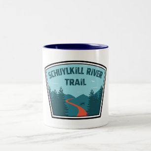 Schuylkill River Trail Tweekleurige Koffiemok
