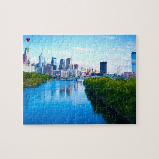 Schuylkill rivier Philadelphia Legpuzzel (Horizontaal)