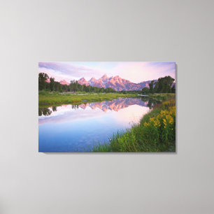 Schwabacher Landing Sunrise Canvas Afdruk