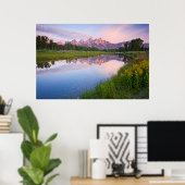 Schwabacher Landing Sunrise Poster (Thuiskantoor)
