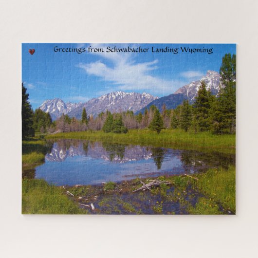 Schwabacher Landing Wyoming Jigzaag Puzzle Legpuzzel (Horizontaal)