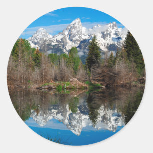 Schwabacher's Landing, Grand Teton Ronde Sticker