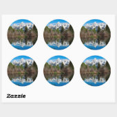 Schwabacher's Landing, Grand Teton Ronde Sticker (Vel)