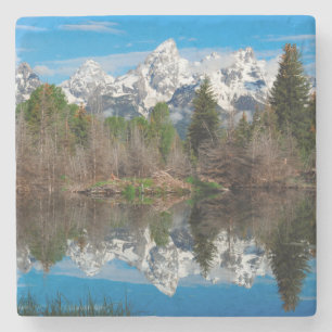 Schwabacher's Landing, Grand Teton Stenen Onderzetter