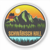 Schwäbisch Hall, Baden-Württemberg Duitsland Sticker (Voorkant)