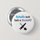 Schwäbische Arbeitsauffassung Ronde Button 5,7 Cm (Voorkant /achterkant)