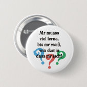 Schwäbischer Sokratismus Ronde Button 5,7 Cm (Voorkant /achterkant)