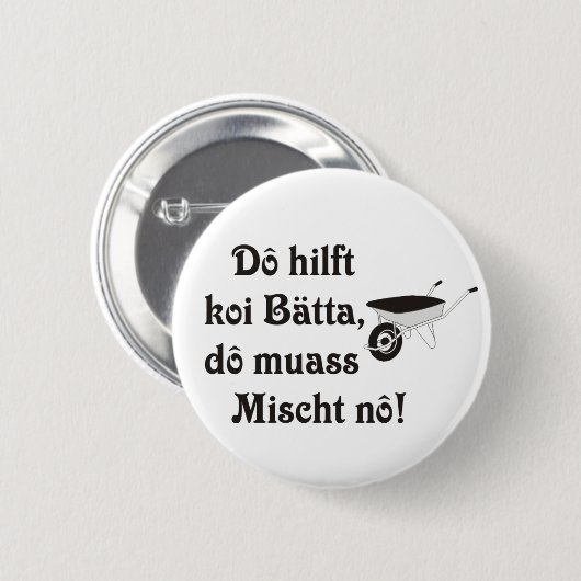 Schwäbisches Glaubensleben Ronde Button 5,7 Cm (Voorkant /achterkant)