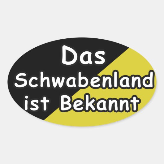 Schwaebisch Are Known Sticker (Voorkant)