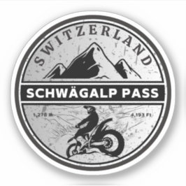 Schwägalp Pass Zwitsers-Alpen motortour Sticker
