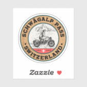 Schwägalp Pass Zwitsers-Alpen motortour Sticker (Vel)