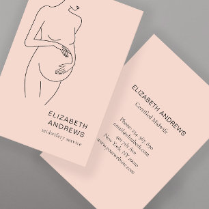 Schwangere, schlicht-Visitenkarte Business Visitekaartje