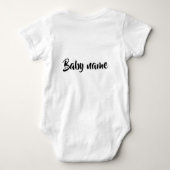 Schwangerschaft verkünden 2026 Rakete Weltraum  Romper (Achterkant)